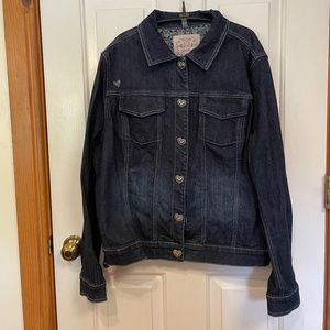 Brighton Denim Jacket Featuring Signature Brighton Snaps - Dark Wash  Si…